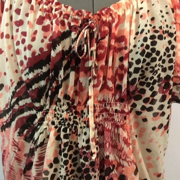 H&M multi-color Abstract Blouse Size S - Picture 3 of 4